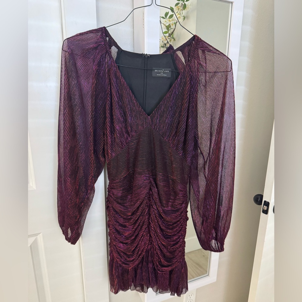 MINK PINK Purple and Pink Mini Dress